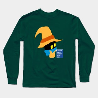 Thinking Black mage Long Sleeve T-Shirt